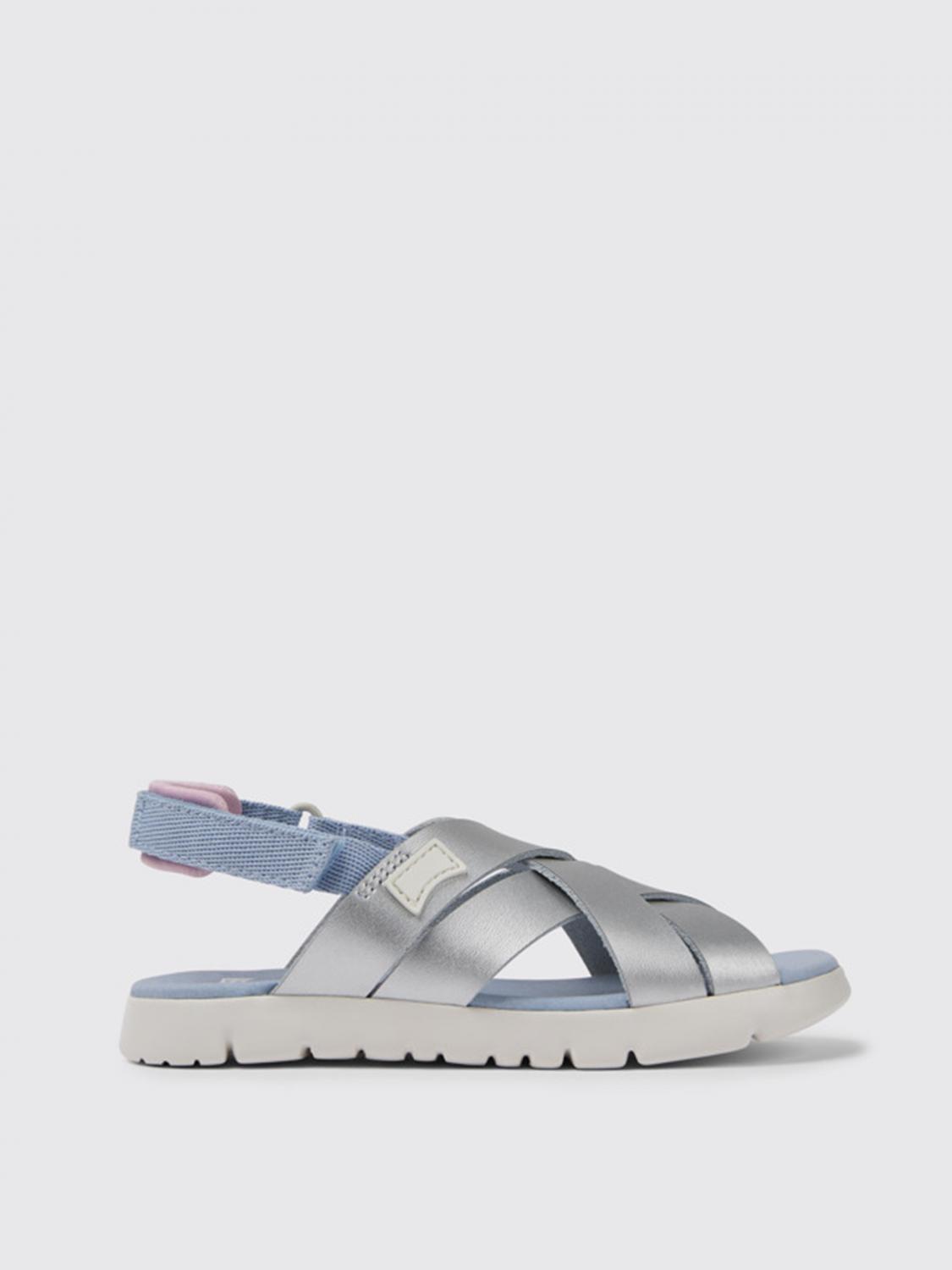 Camper Oruga Camper sandals in calfskin and fabric