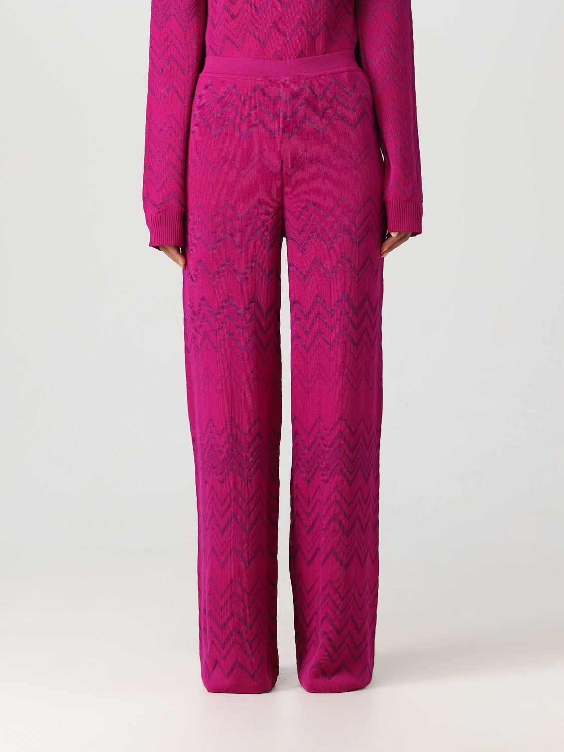 Missoni Trousers MISSONI Woman colour Violet