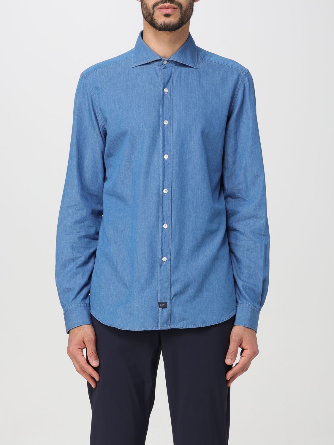 Fay Shirt FAY Men colour Denim