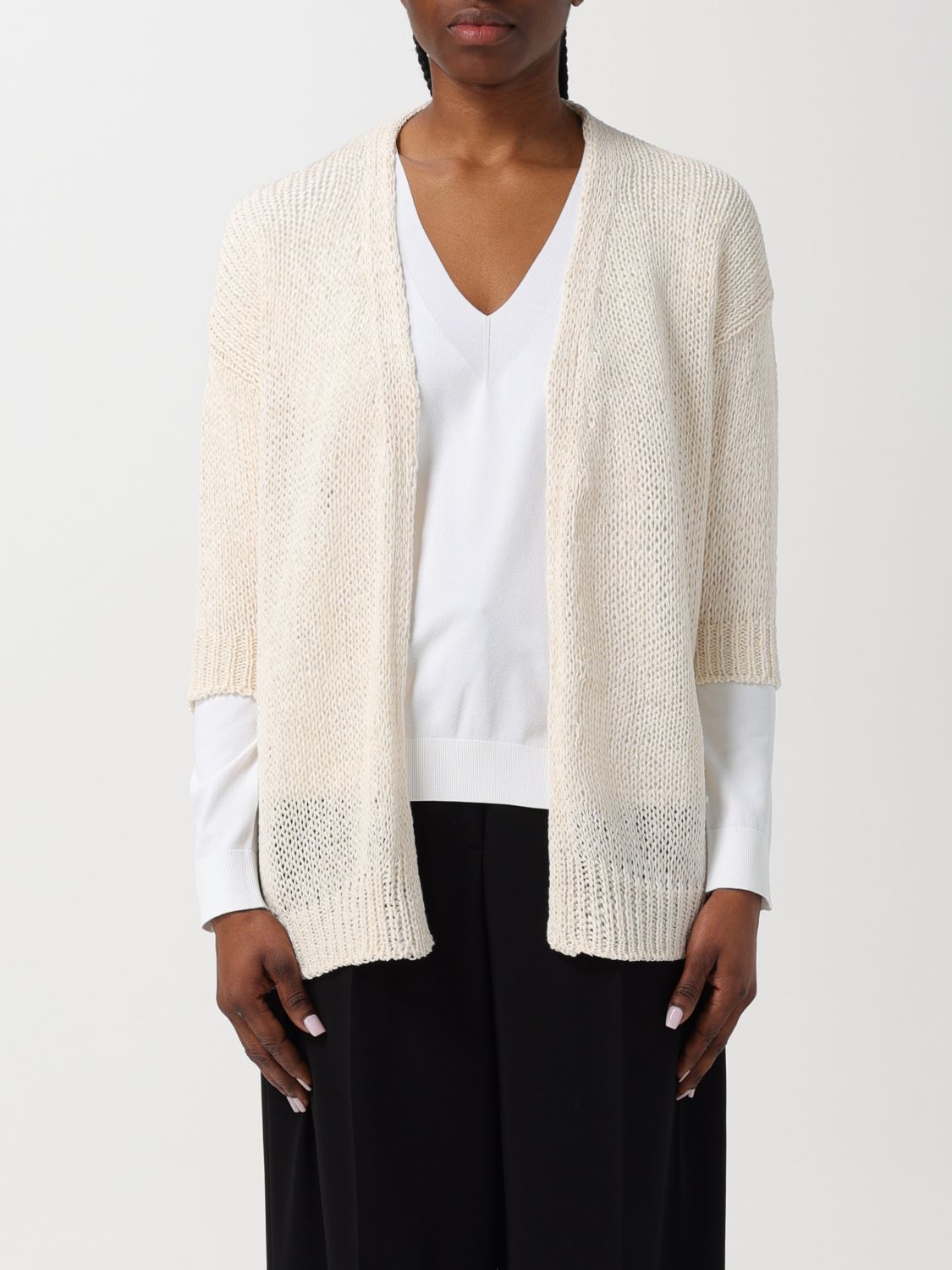 Roberto Collina Cardigan ROBERTO COLLINA Woman colour Cream