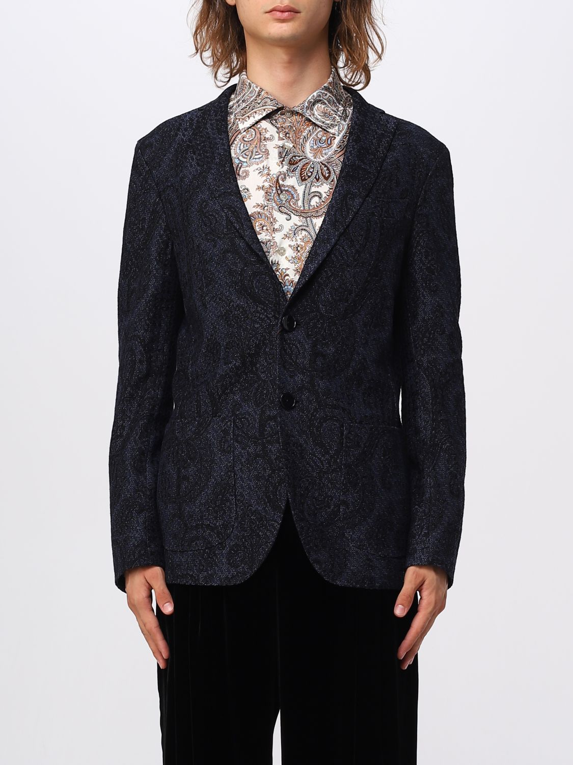 Etro Blazer ETRO Men colour Navy