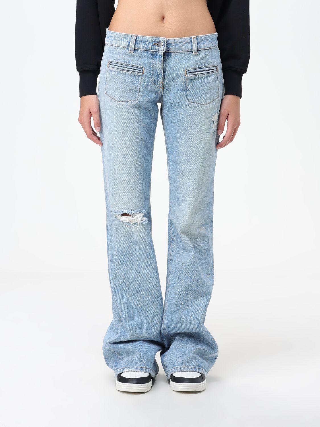 PALM ANGELS Jeans PALM ANGELS Woman colour Denim