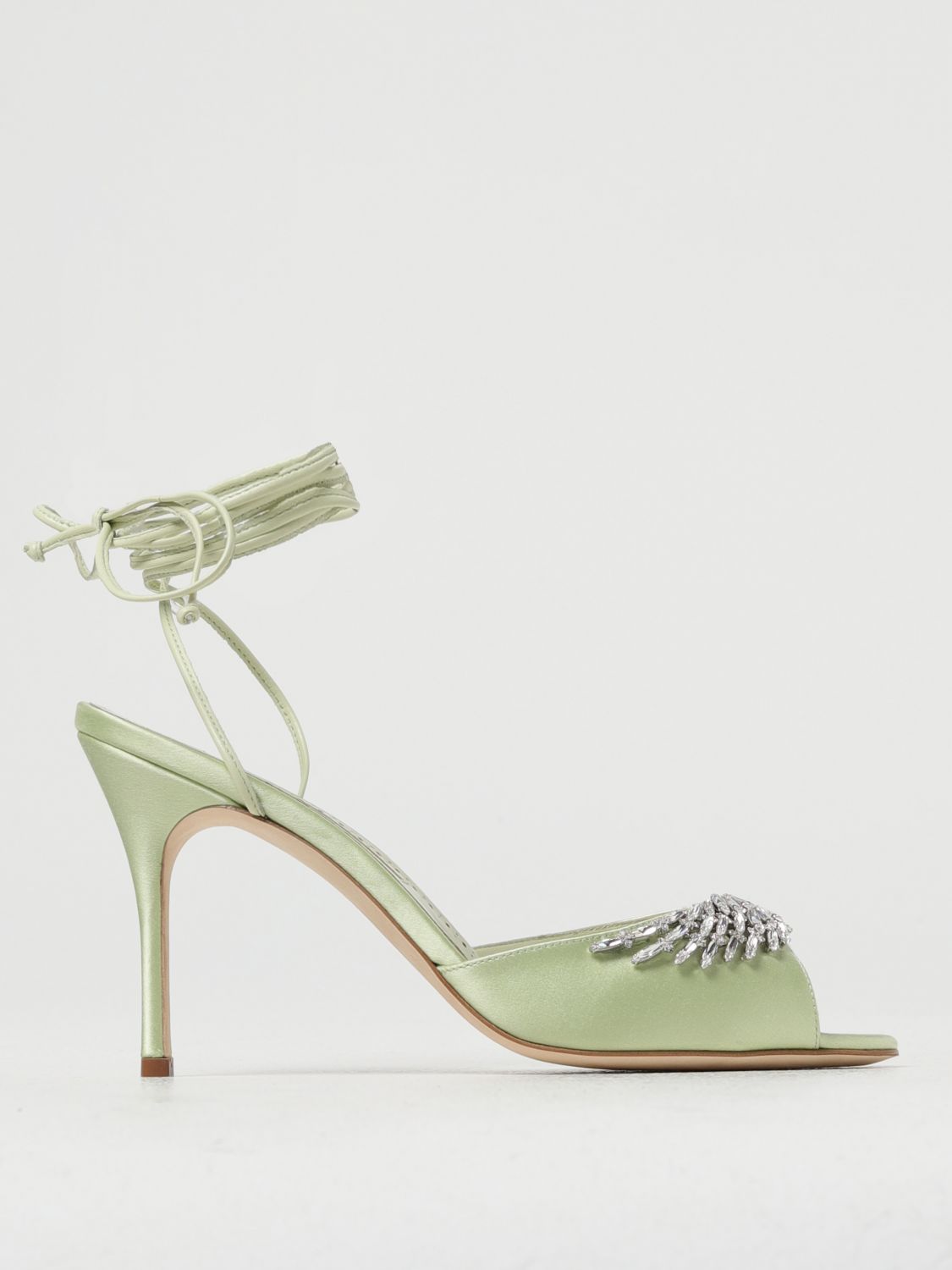 Manolo Blahnik Heeled Sandals MANOLO BLAHNIK Woman color Mint