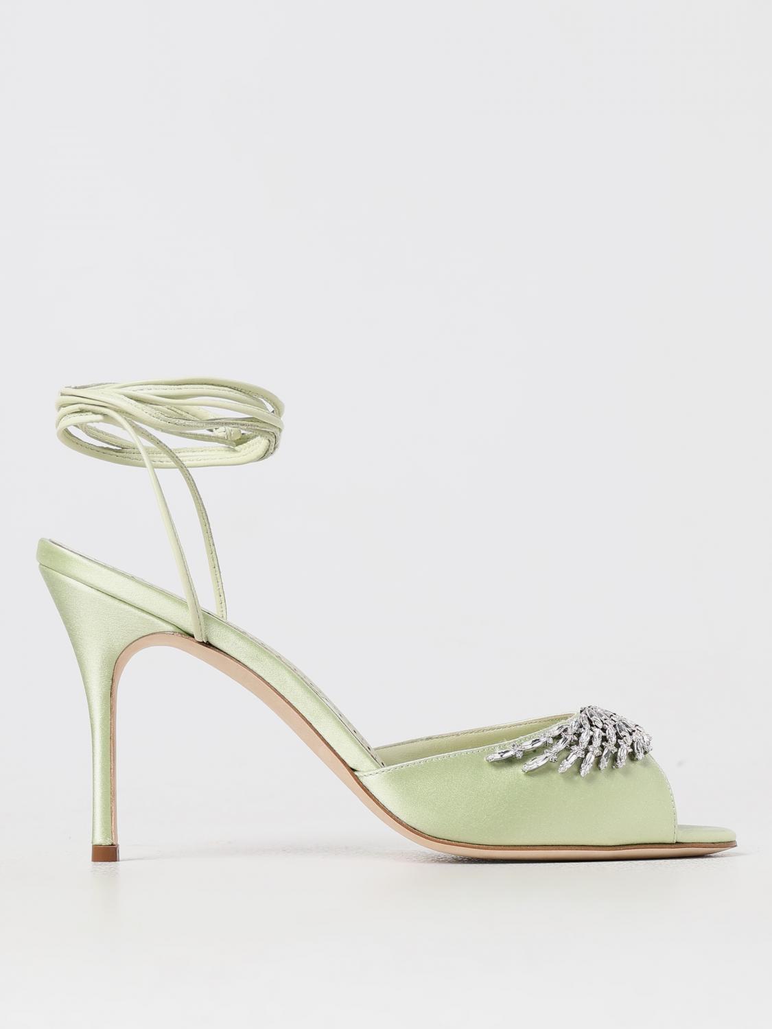 Manolo Blahnik Heeled Sandals MANOLO BLAHNIK Woman color Mint