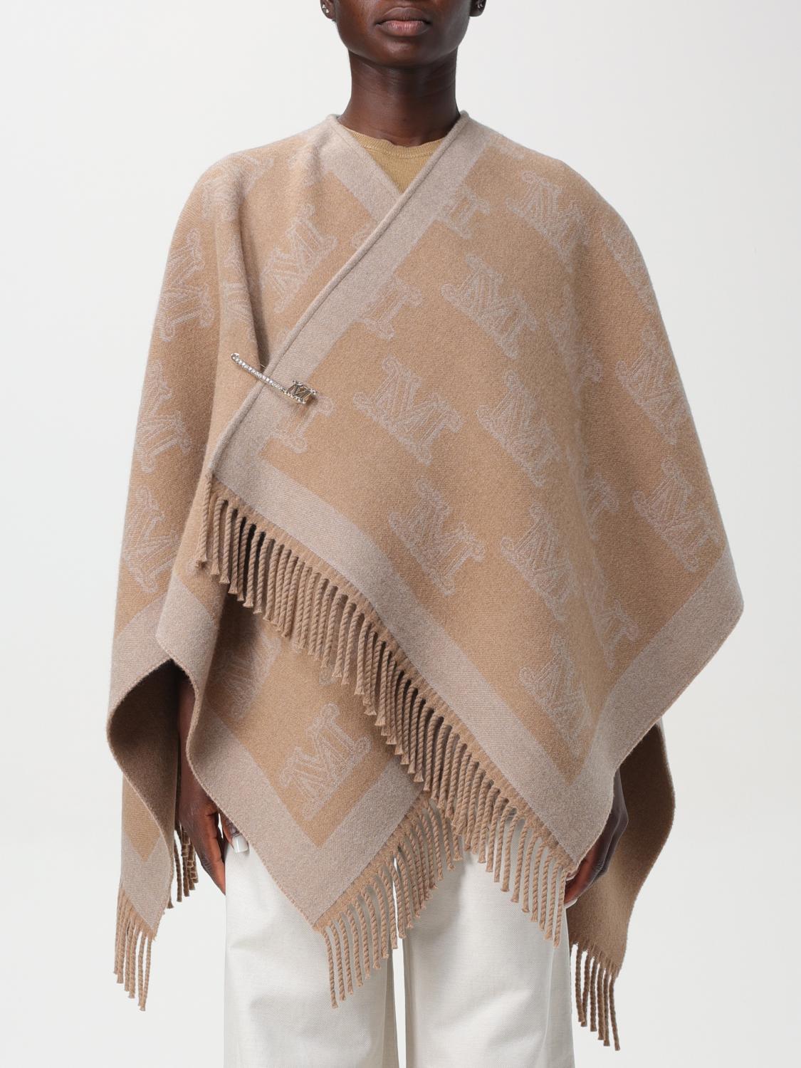 Max Mara Cape MAX MARA Woman color Camel