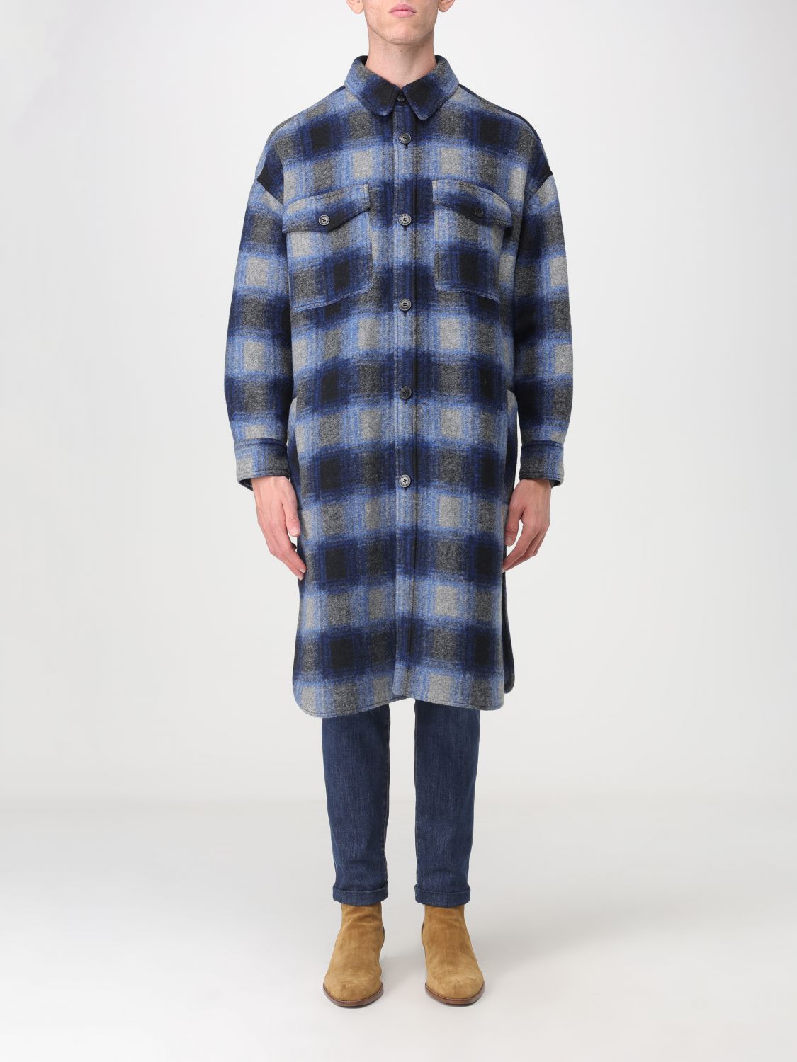 Isabel Marant Coat ISABEL MARANT Men colour Blue