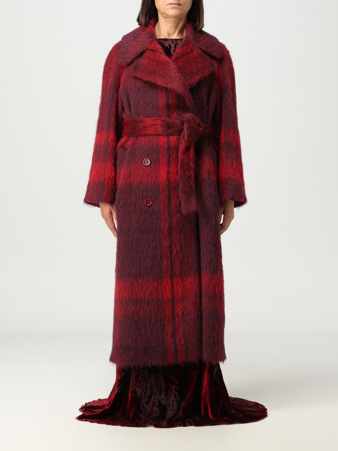 Alberta Ferretti Coat ALBERTA FERRETTI Woman colour Red