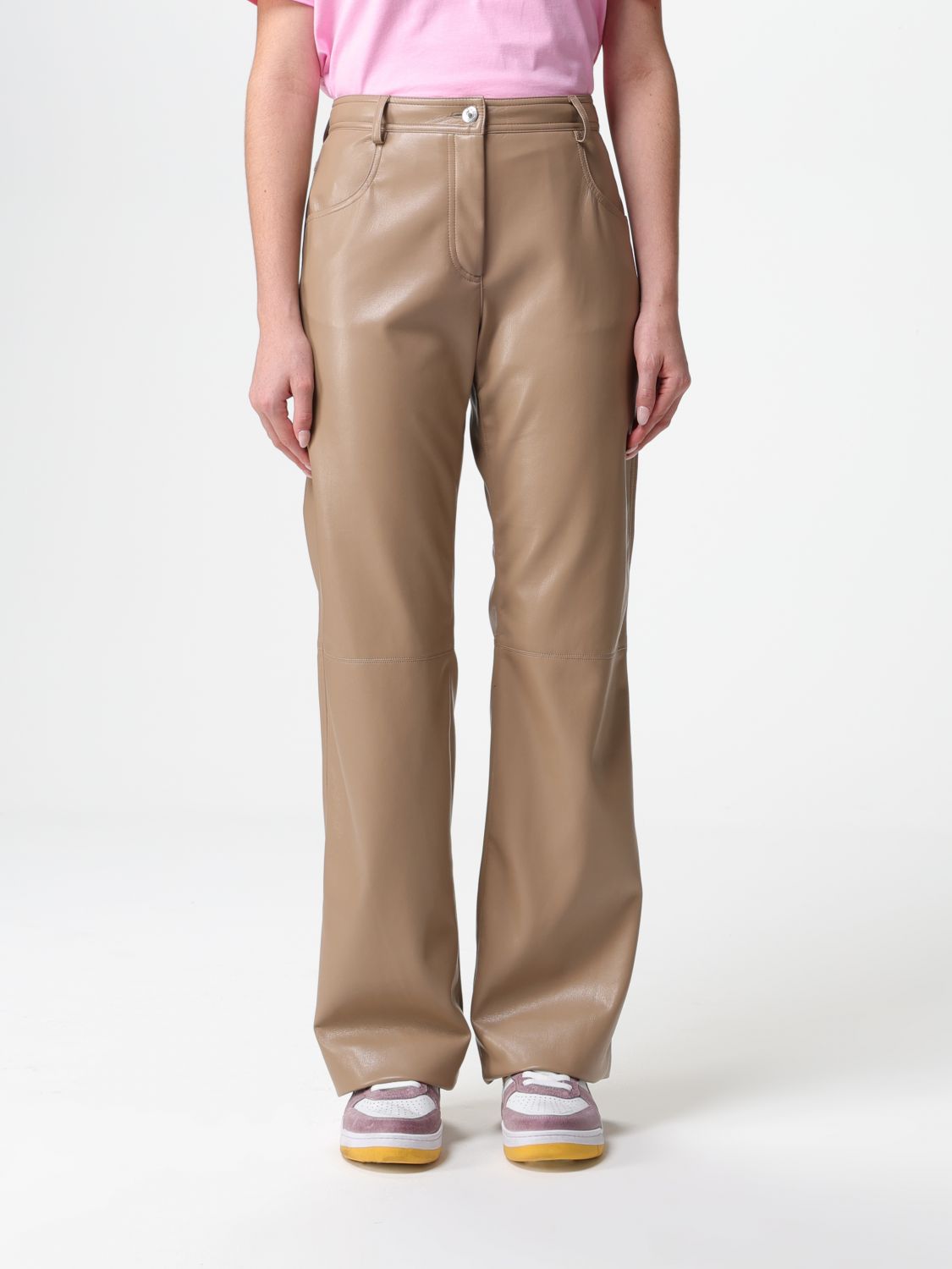 Msgm Trousers MSGM Woman colour Beige