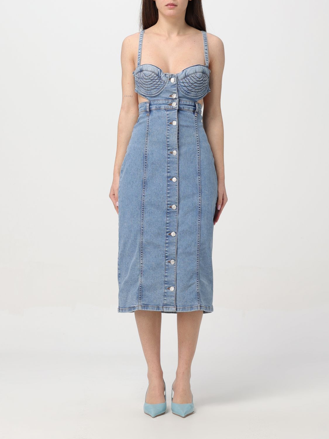 Moschino Jeans Dress MOSCHINO JEANS Woman colour Blue