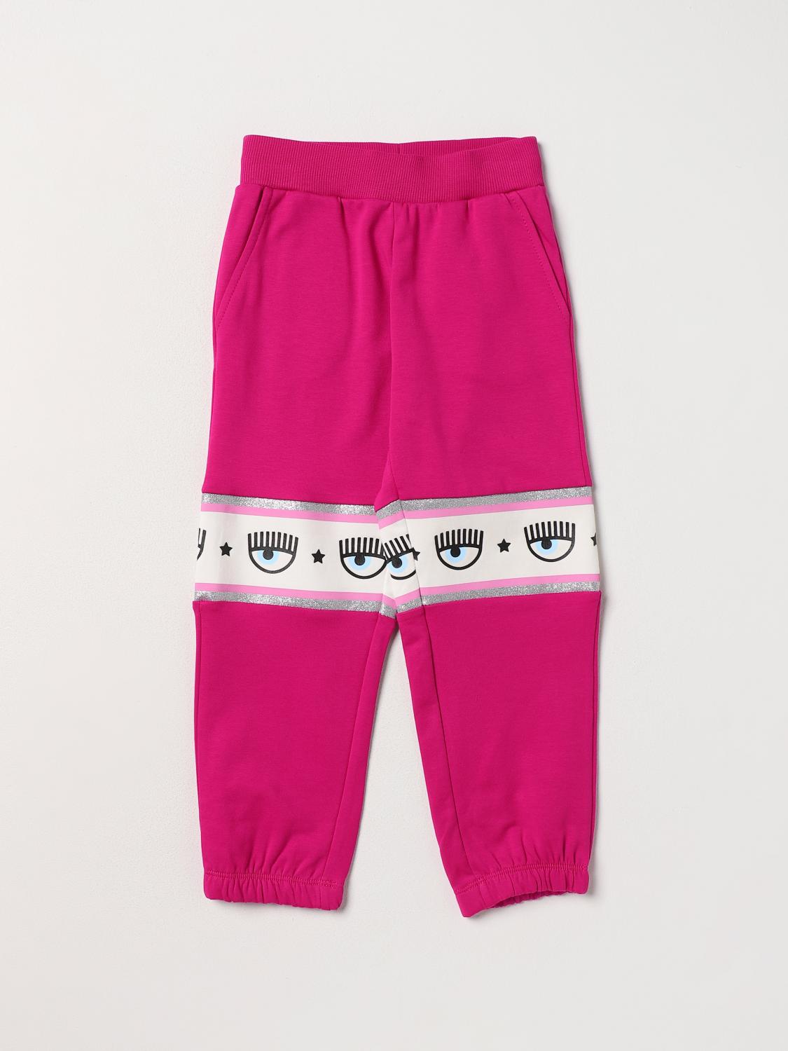 CHIARA FERRAGNI Trousers CHIARA FERRAGNI Kids colour Red