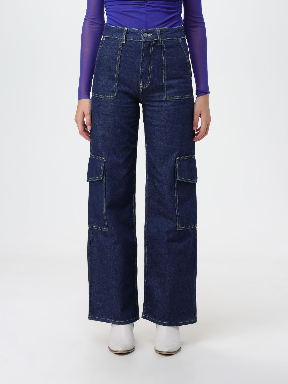 Ganni Jeans GANNI Woman colour Denim