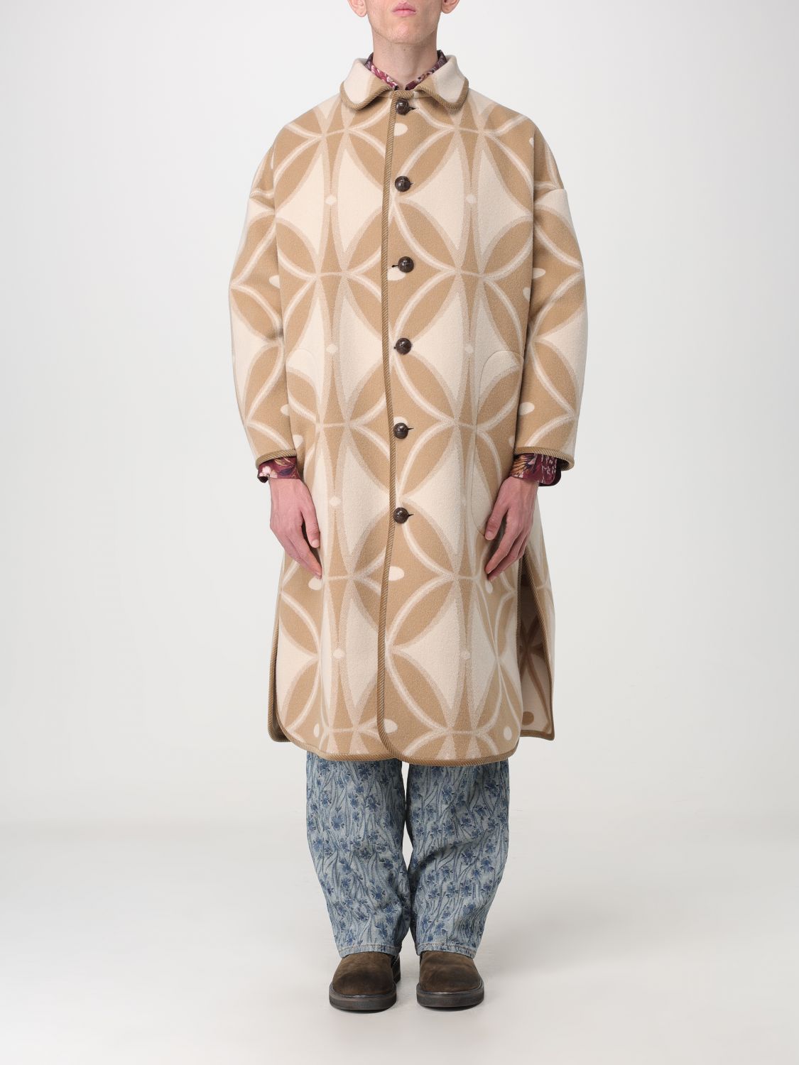 Etro Coat ETRO Men colour Beige