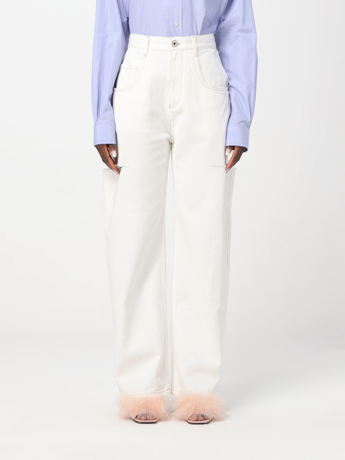 Maison Margiela Jeans MAISON MARGIELA Woman colour White