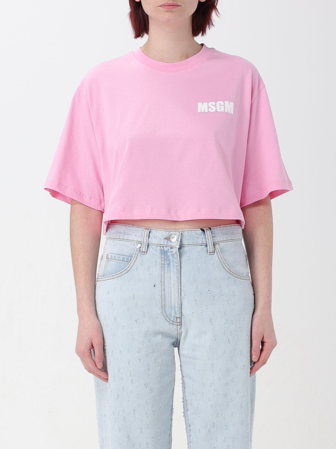 Msgm T-Shirt MSGM Woman colour Pink