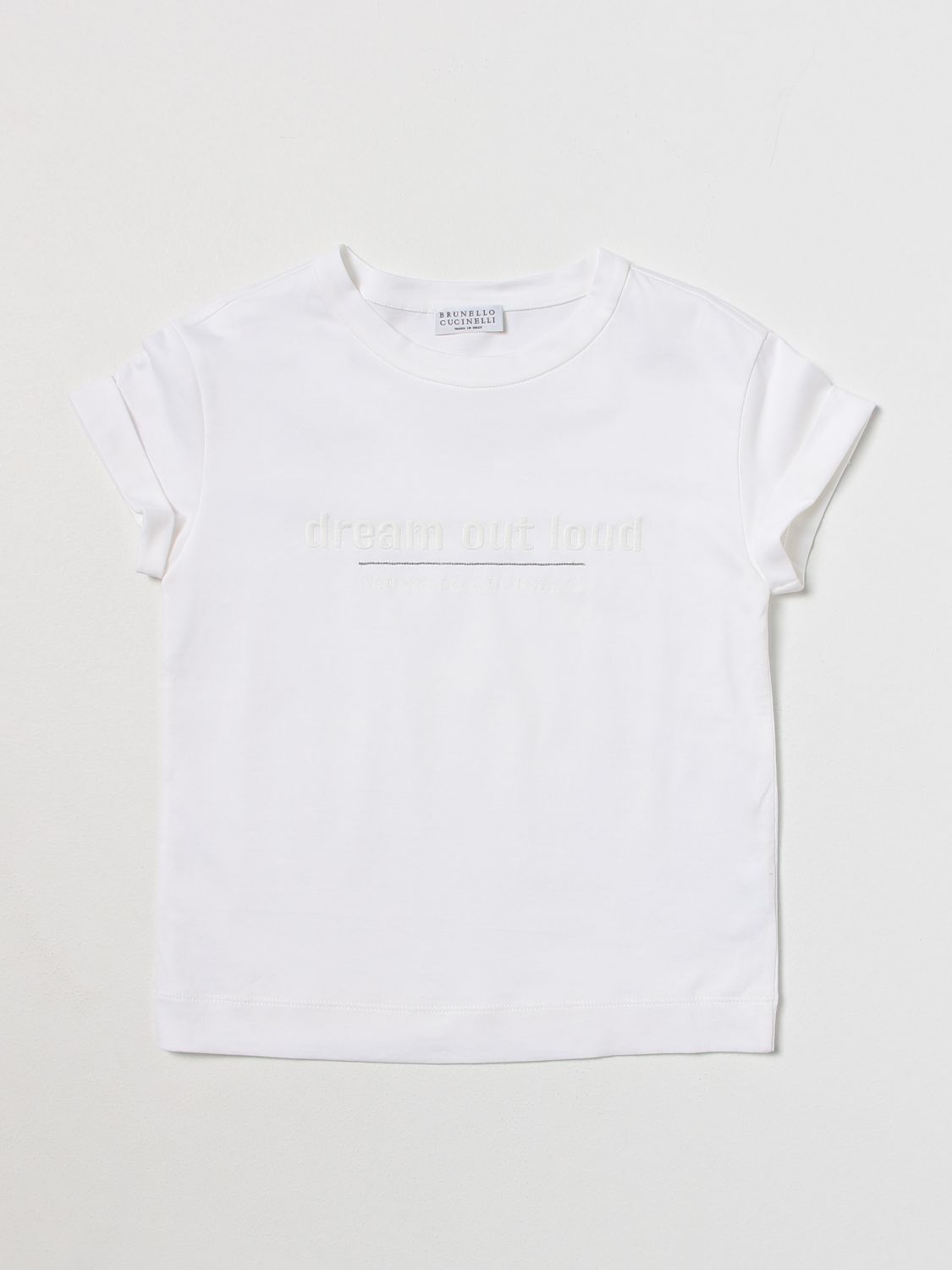 Brunello Cucinelli T-Shirt BRUNELLO CUCINELLI Kids colour White