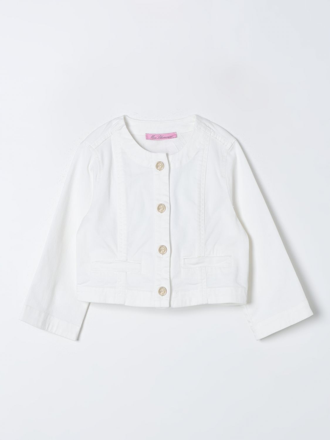 Miss Blumarine Jacket MISS BLUMARINE Kids colour White