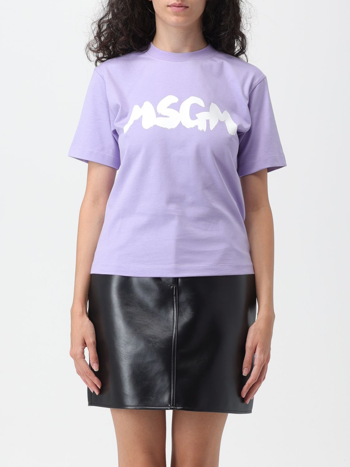 Msgm T-Shirt MSGM Woman colour Lilac