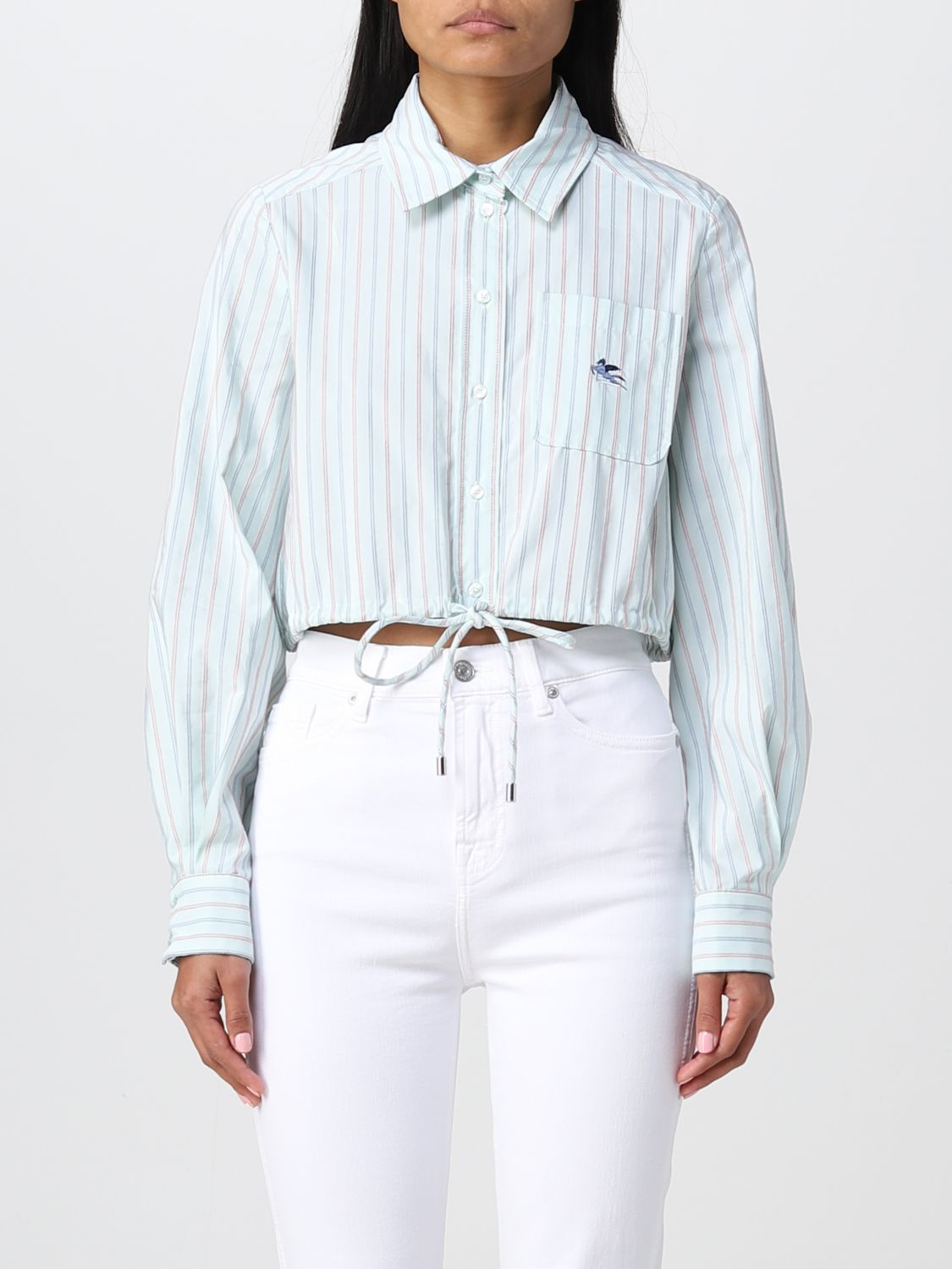 Etro Shirt ETRO Woman colour Gnawed Blue