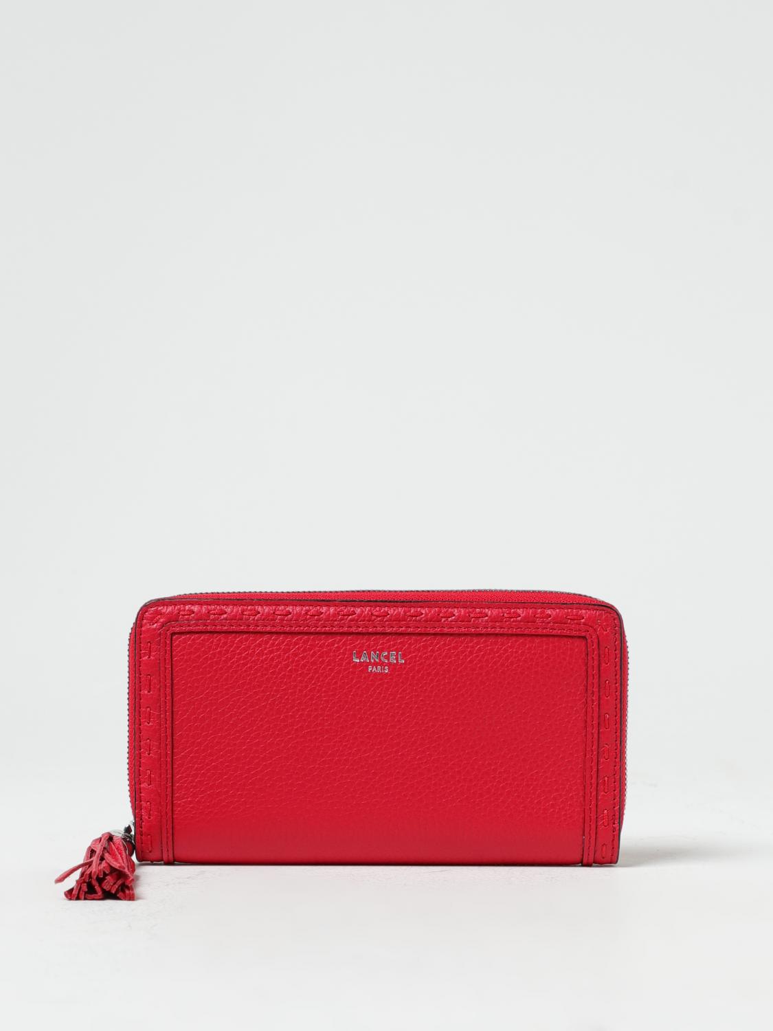 Lancel Wallet LANCEL Woman colour Red