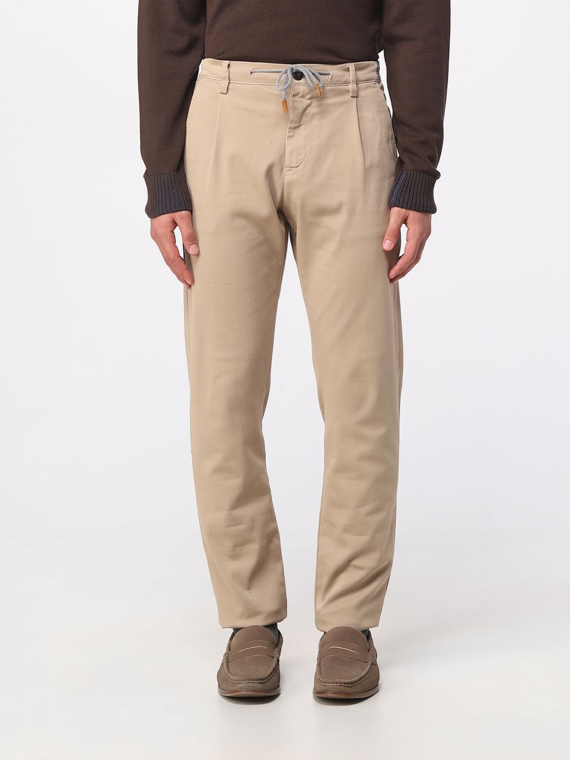 Eleventy Trousers ELEVENTY Men colour Camel