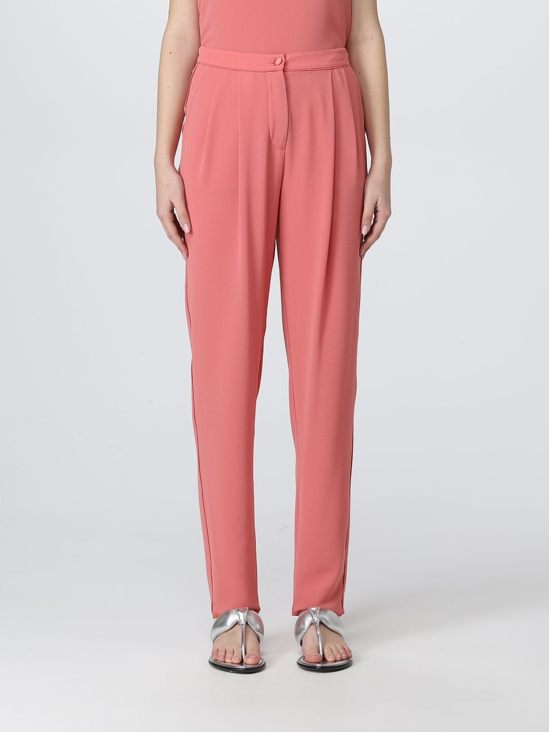 Emporio Armani Trousers EMPORIO ARMANI Woman colour Coral