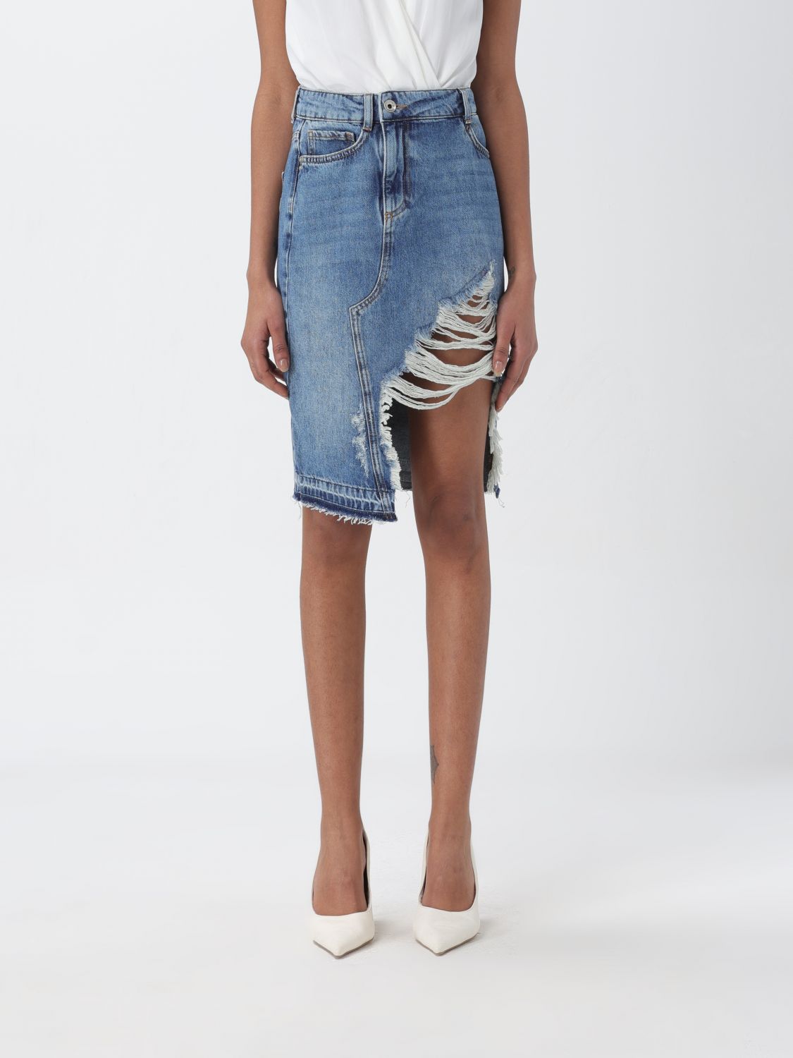 Patrizia Pepe Skirt PATRIZIA PEPE Woman colour Denim