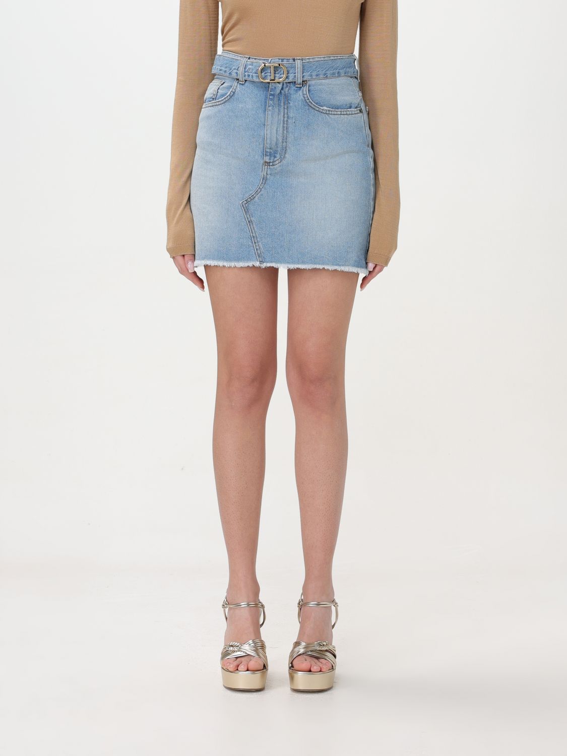 Twinset Skirt TWINSET Woman colour Denim