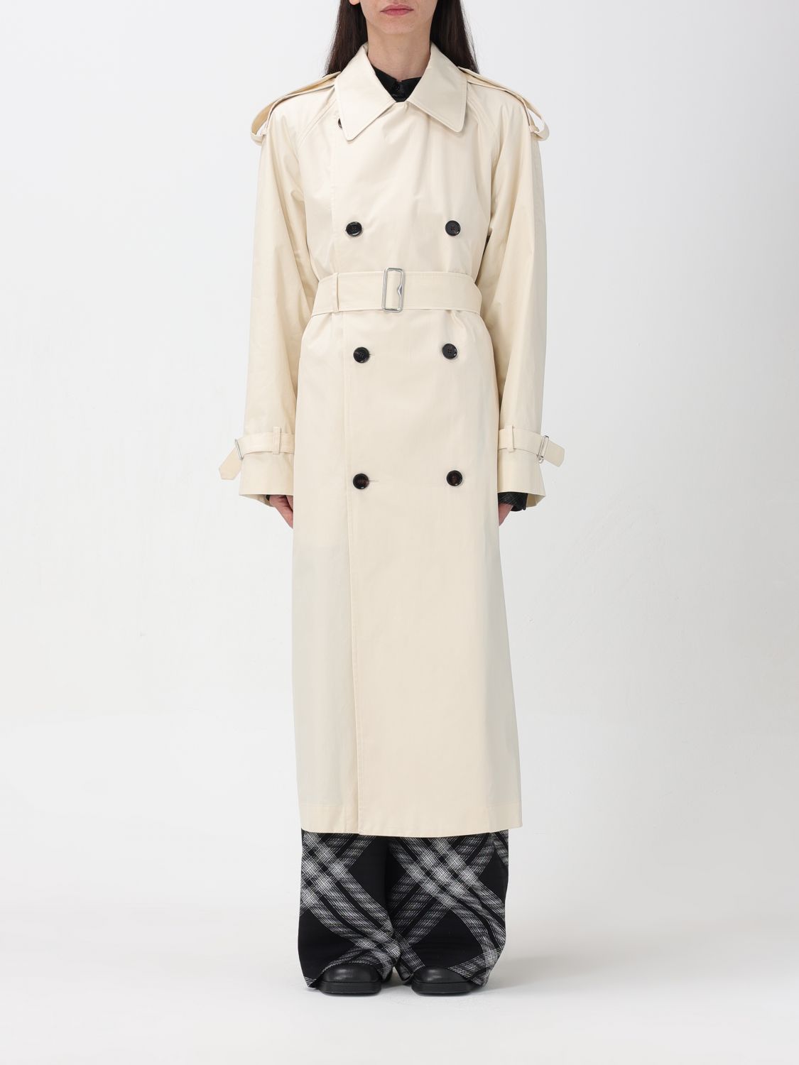 Burberry Trench Coat BURBERRY Woman colour Beige