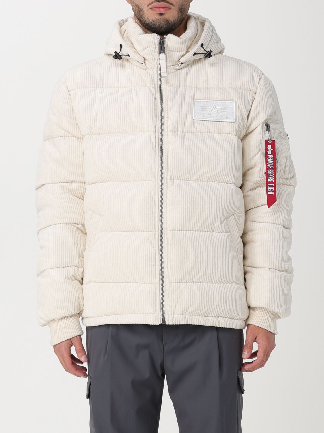 Alpha Industries Coat ALPHA INDUSTRIES Men colour White