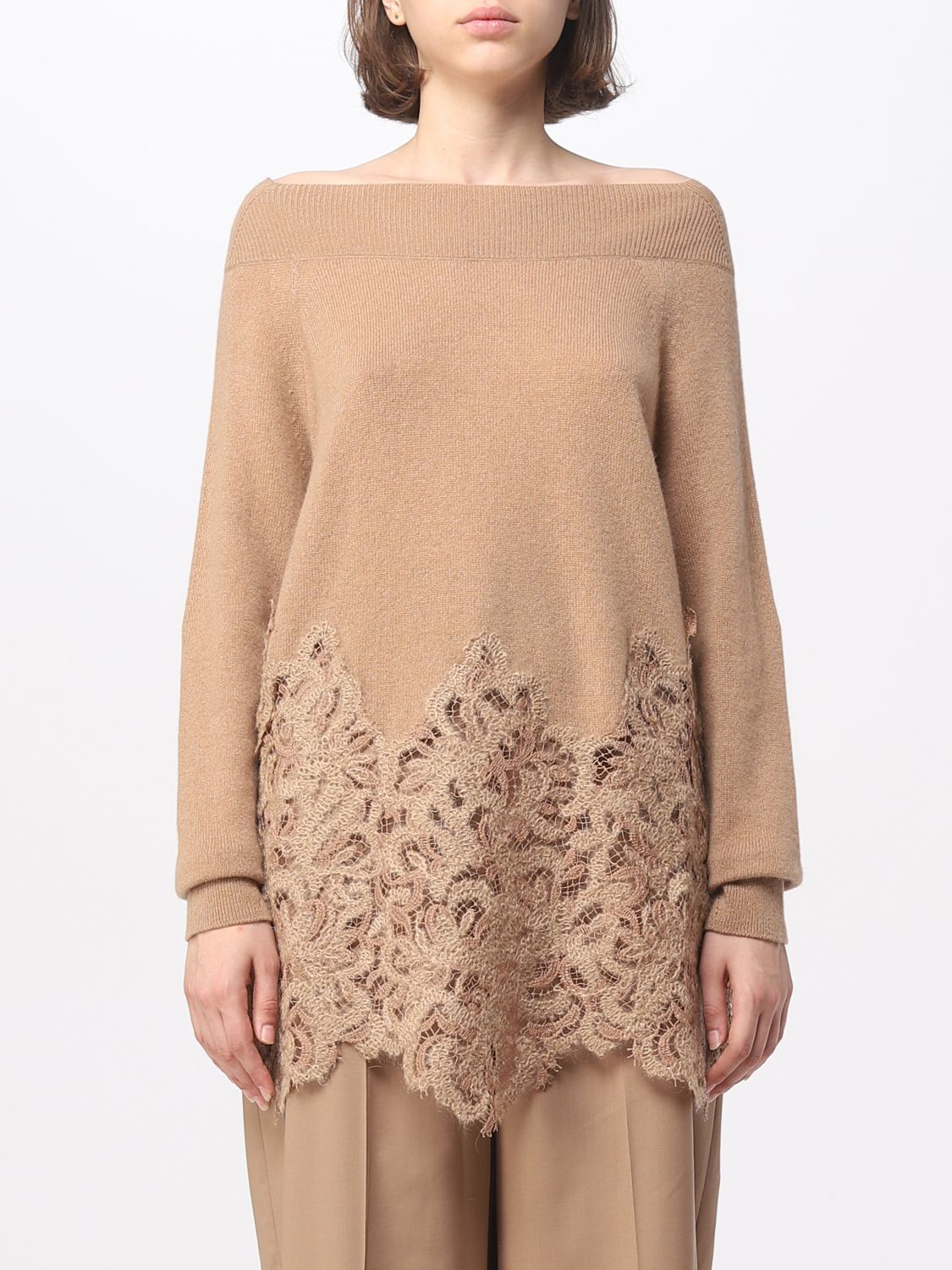 Ermanno Scervino Jumper ERMANNO SCERVINO Woman colour Camel