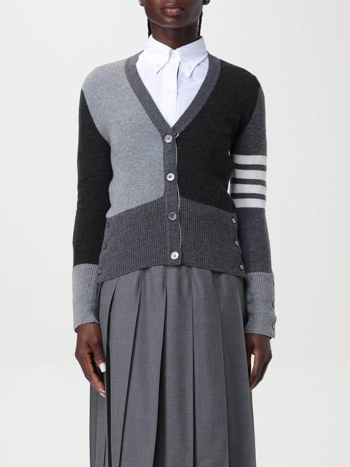 Thom Browne Cardigan THOM BROWNE Woman color Grey