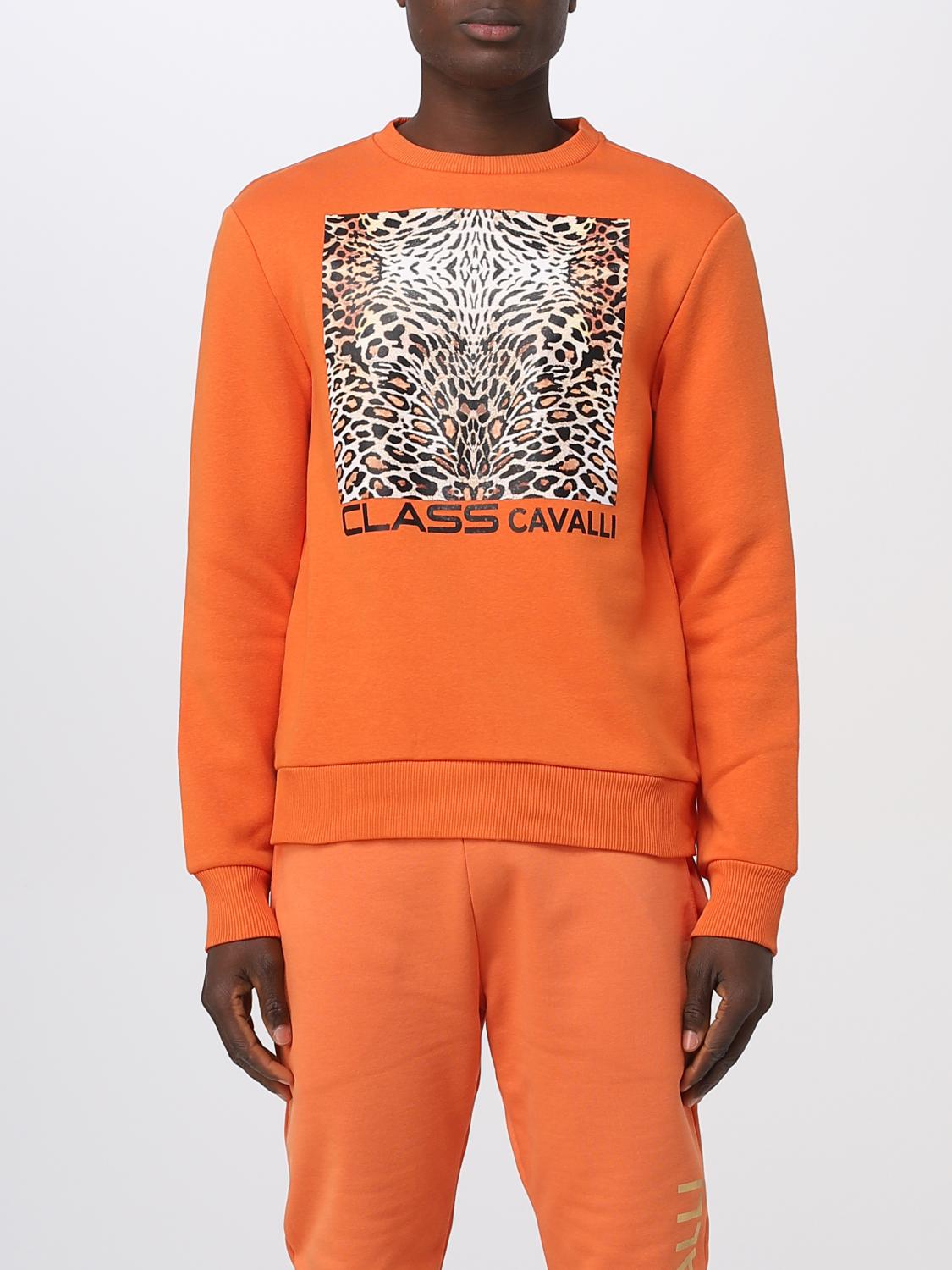 Class Roberto Cavalli Sweatshirt CLASS ROBERTO CAVALLI Men colour Orange