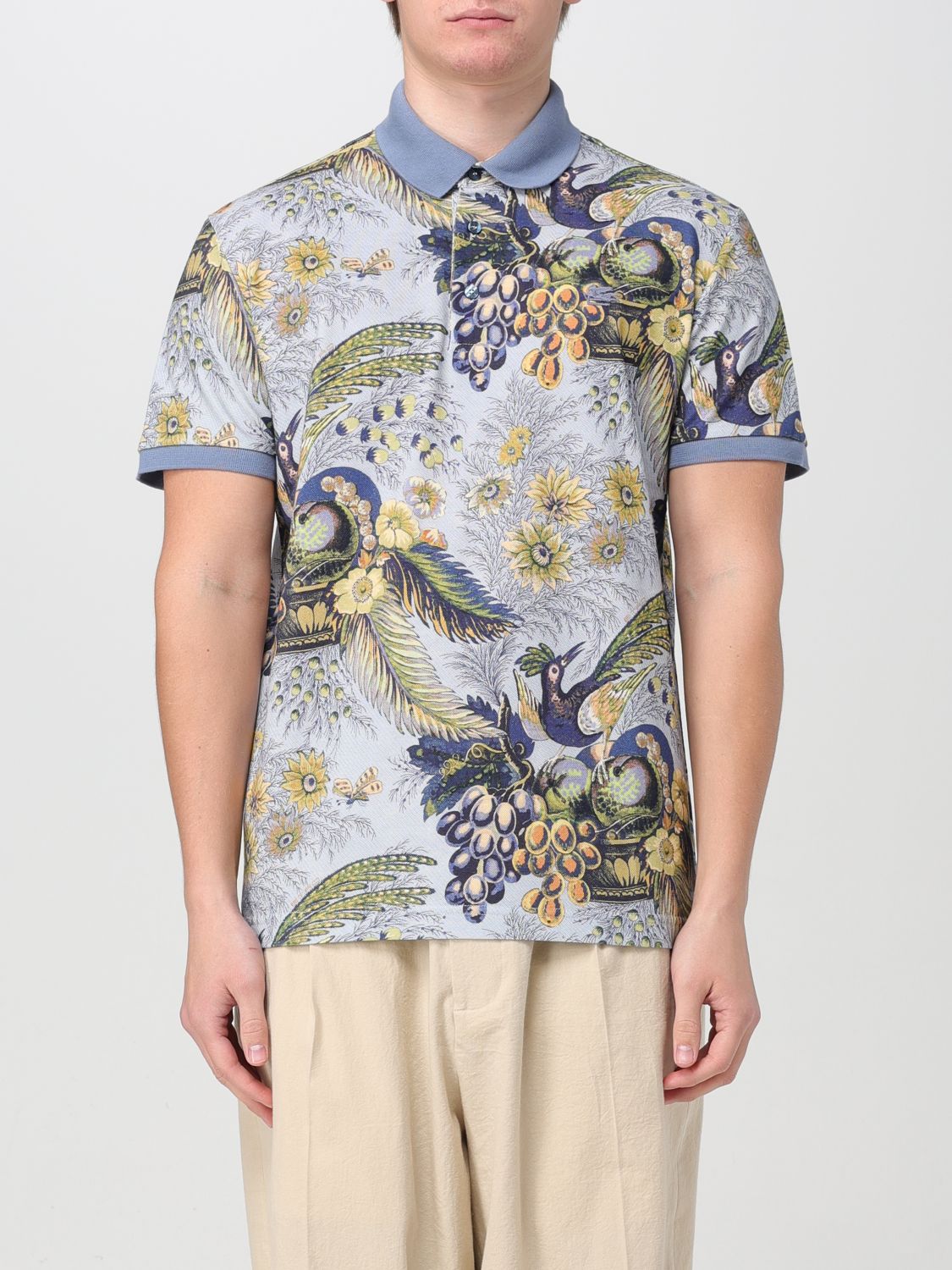 Etro Polo Shirt ETRO Men colour Blue