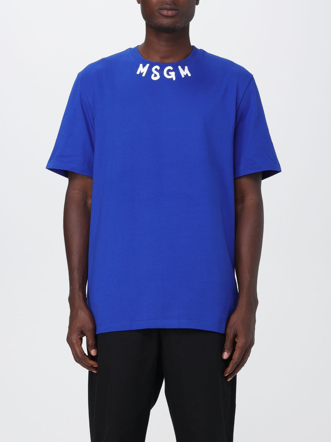 Msgm T-Shirt MSGM Men colour Blue