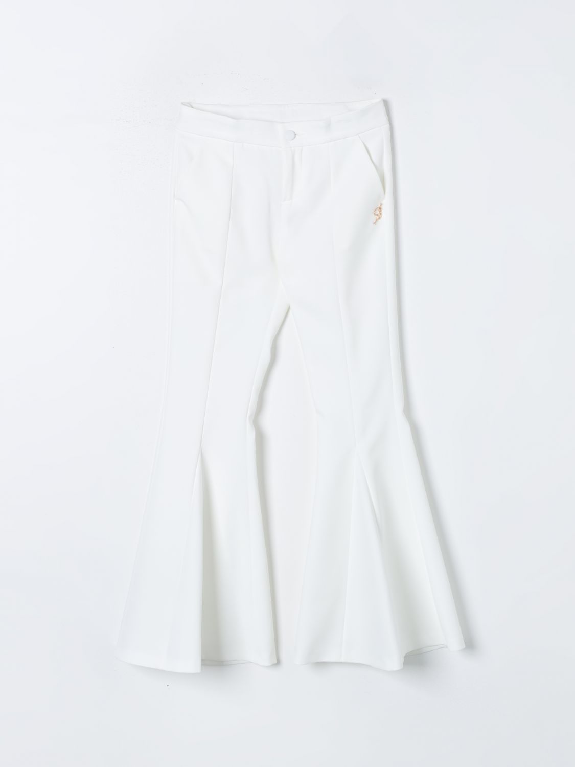 Miss Blumarine Trousers MISS BLUMARINE Kids colour White