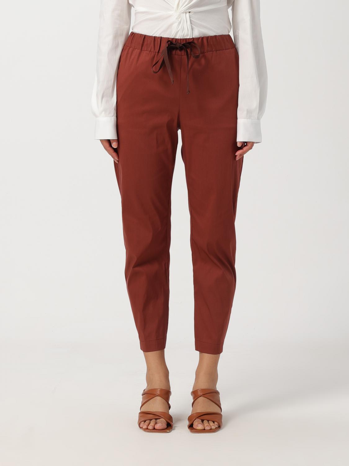 Semicouture Trousers SEMICOUTURE Woman colour Tobacco