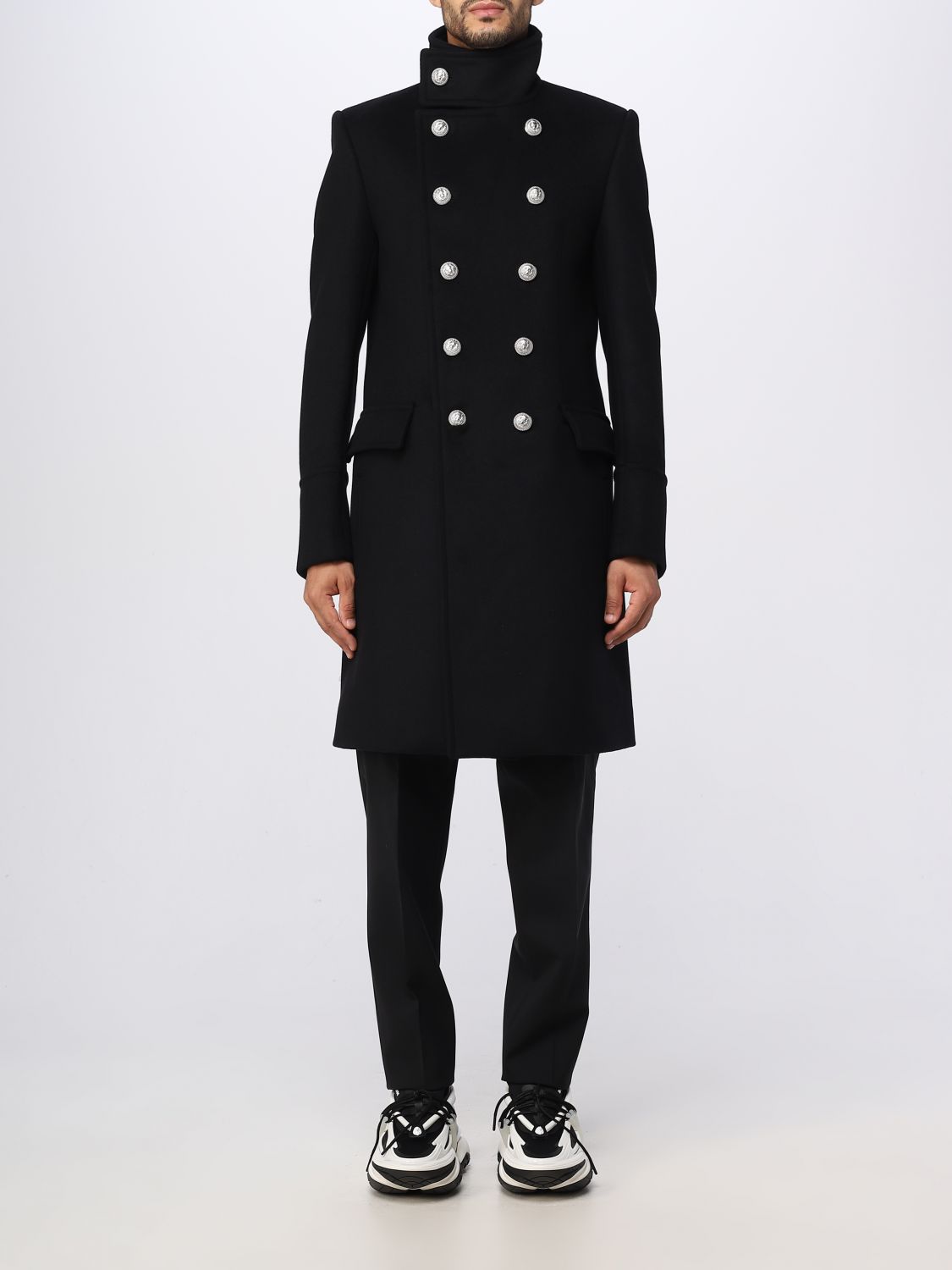 Balmain Coat BALMAIN Men colour Black