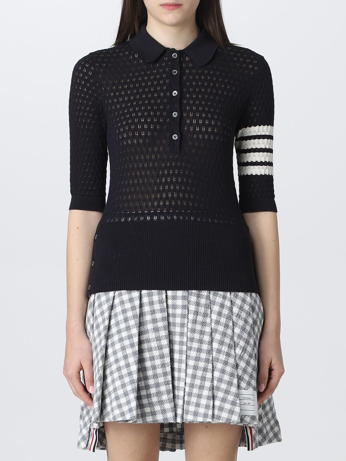 Thom Browne Jumper THOM BROWNE Woman colour Blue