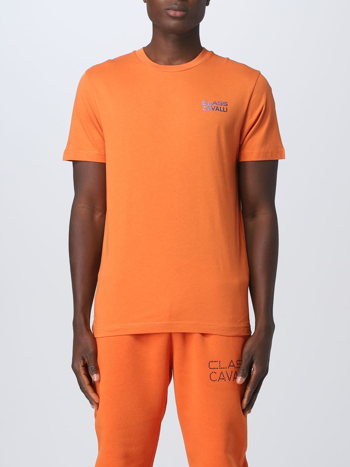 Class Roberto Cavalli T-Shirt CLASS ROBERTO CAVALLI Men colour Orange