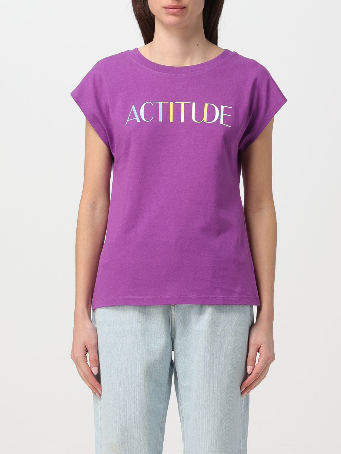 Actitude Twinset T-Shirt ACTITUDE TWINSET Woman colour Violet