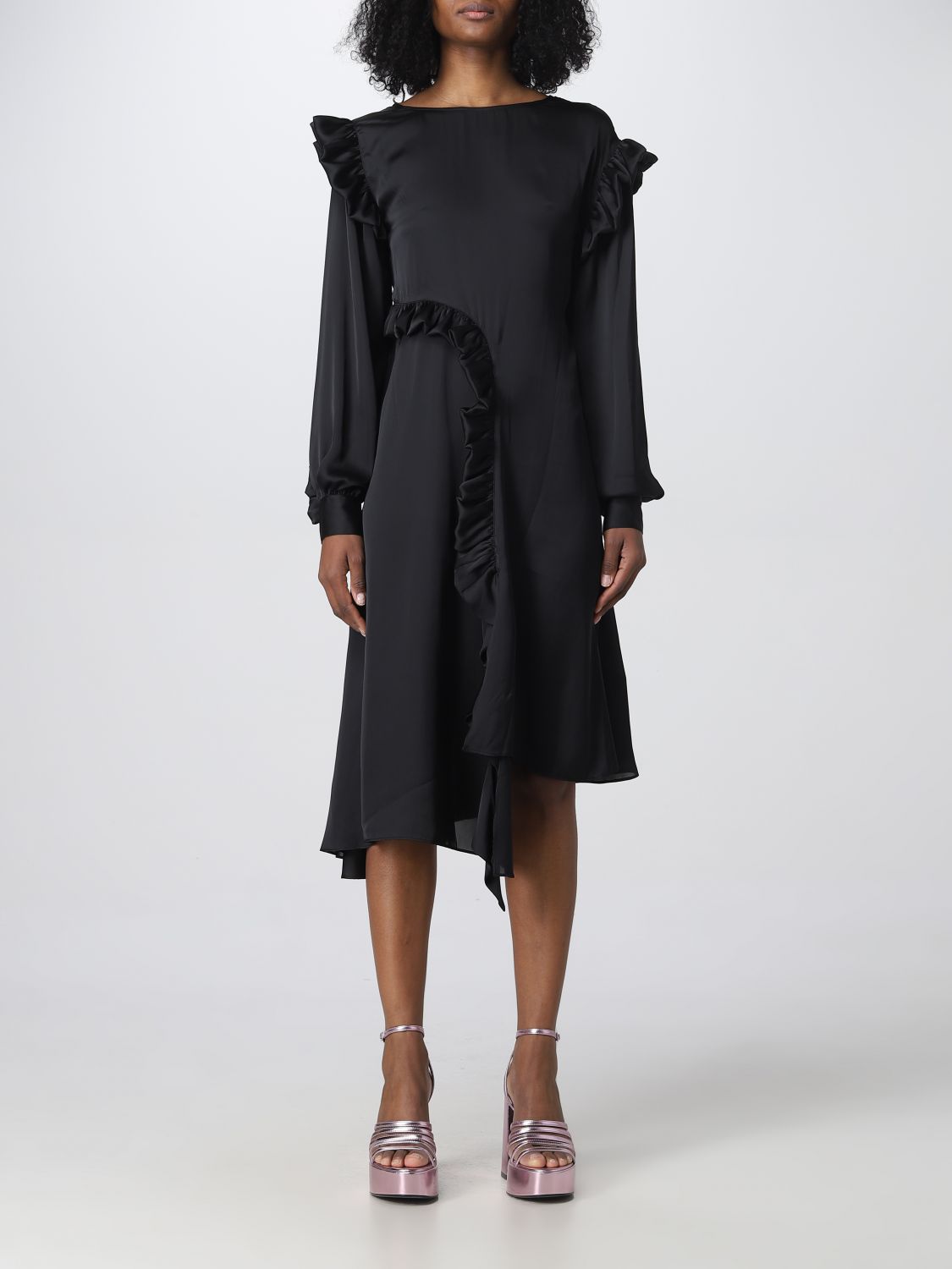 Remain Dress REMAIN Woman colour Black