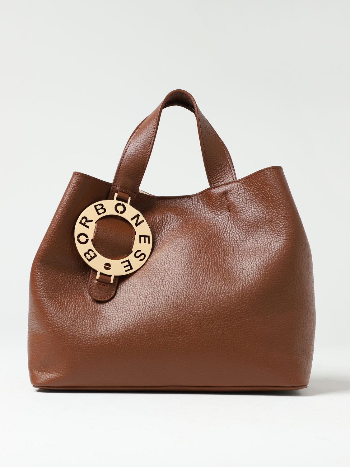 Borbonese Tote Bags BORBONESE Woman colour Leather