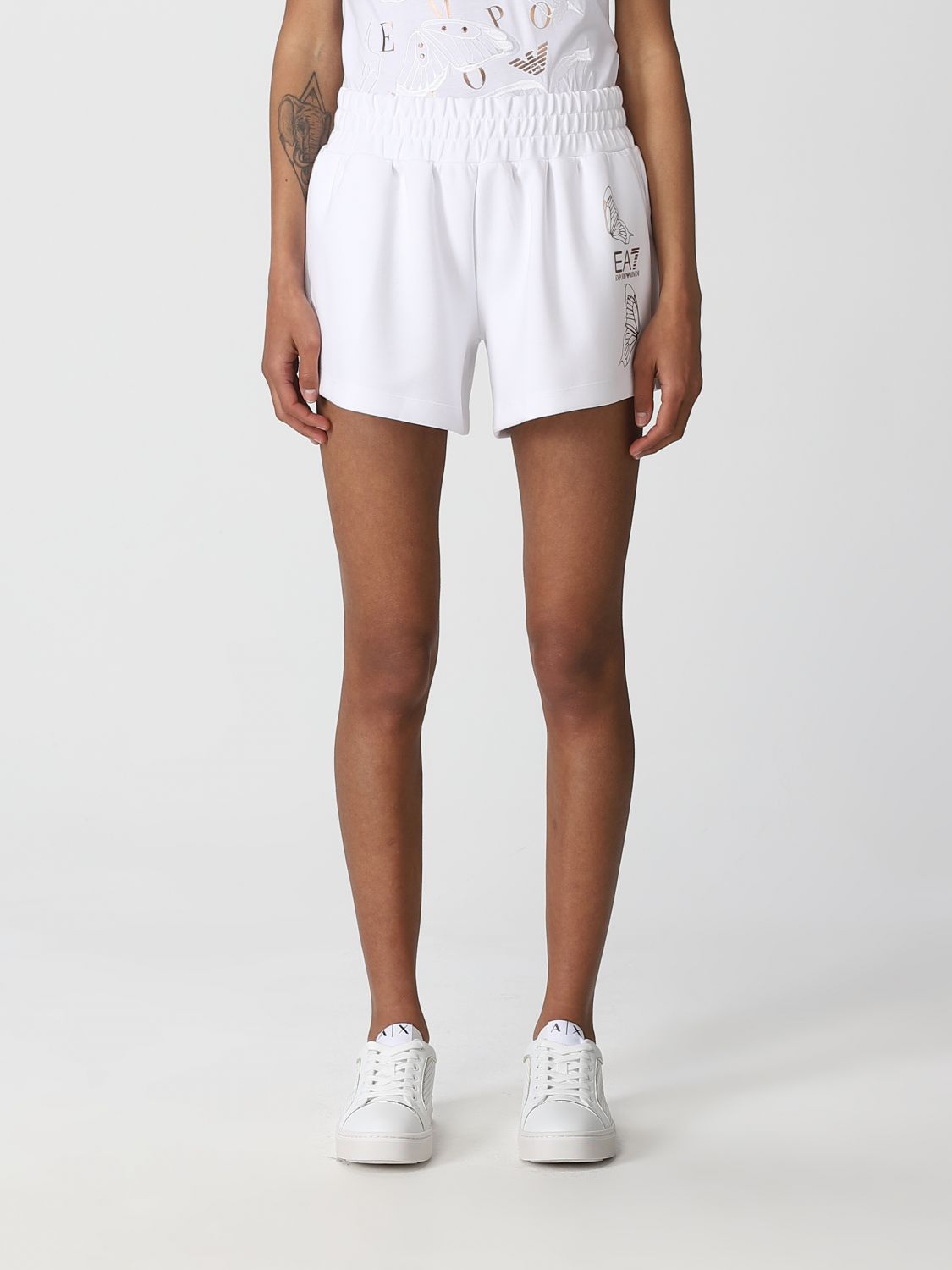 EA7 Short EA7 Woman colour White