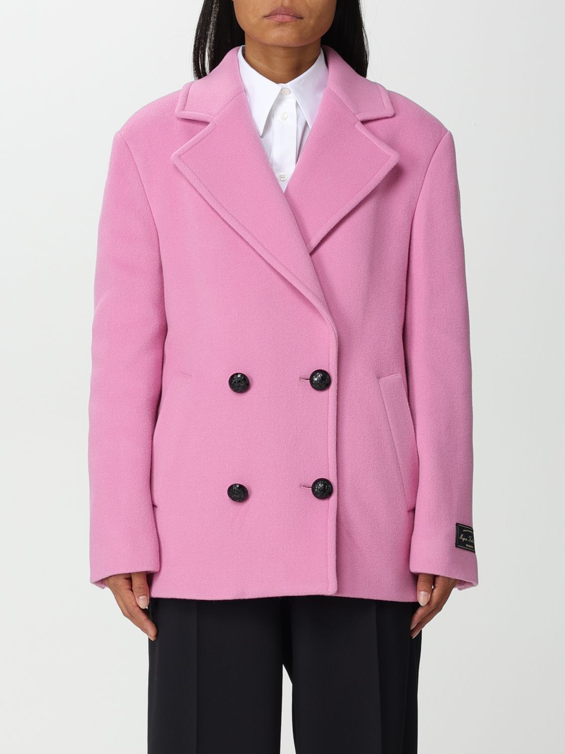 Msgm Coat MSGM Woman colour Pink