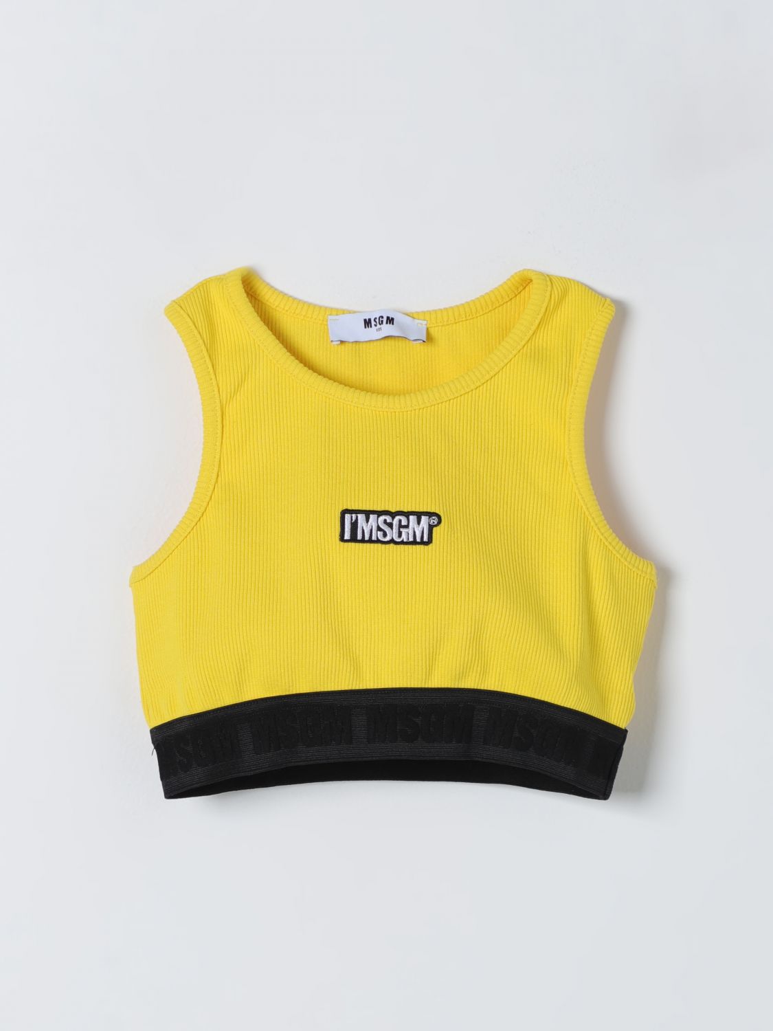 Msgm Kids Top MSGM KIDS Kids colour Yellow