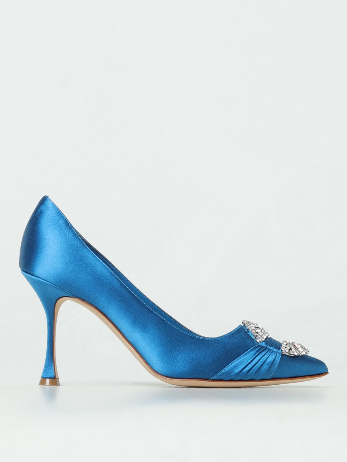 Manolo Blahnik Court Shoes MANOLO BLAHNIK Woman colour Blue
