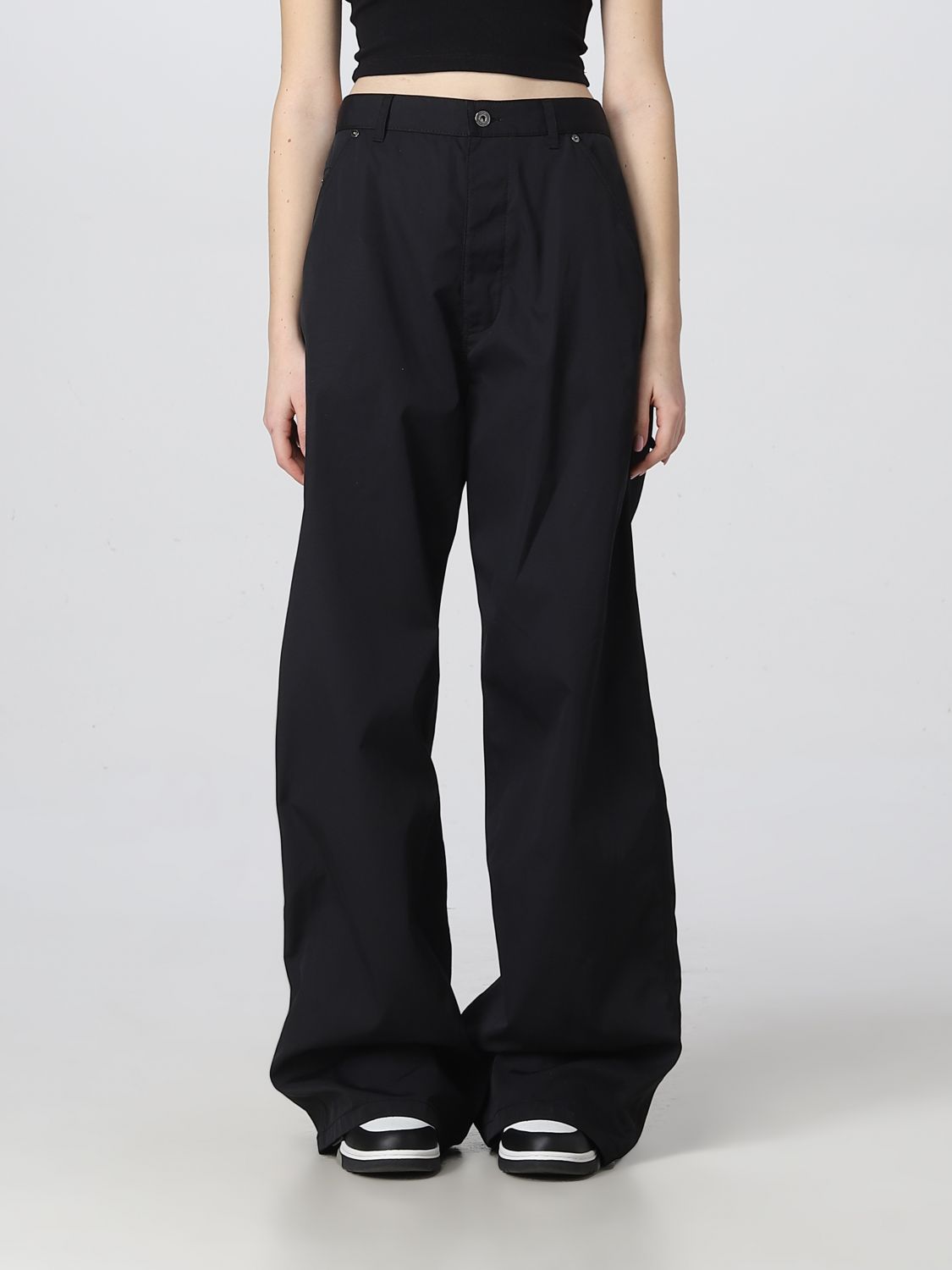 OFF-WHITE Trousers OFF-WHITE Woman colour Black