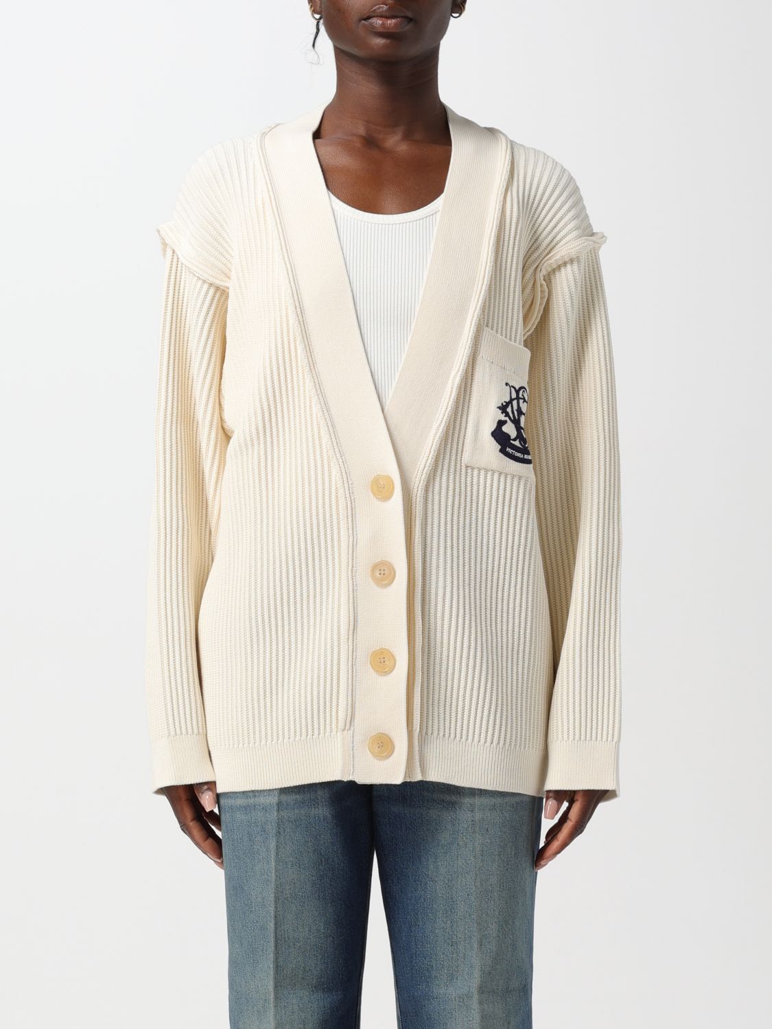 Victoria Victoria Beckham Cardigan VICTORIA VICTORIA BECKHAM Woman color White