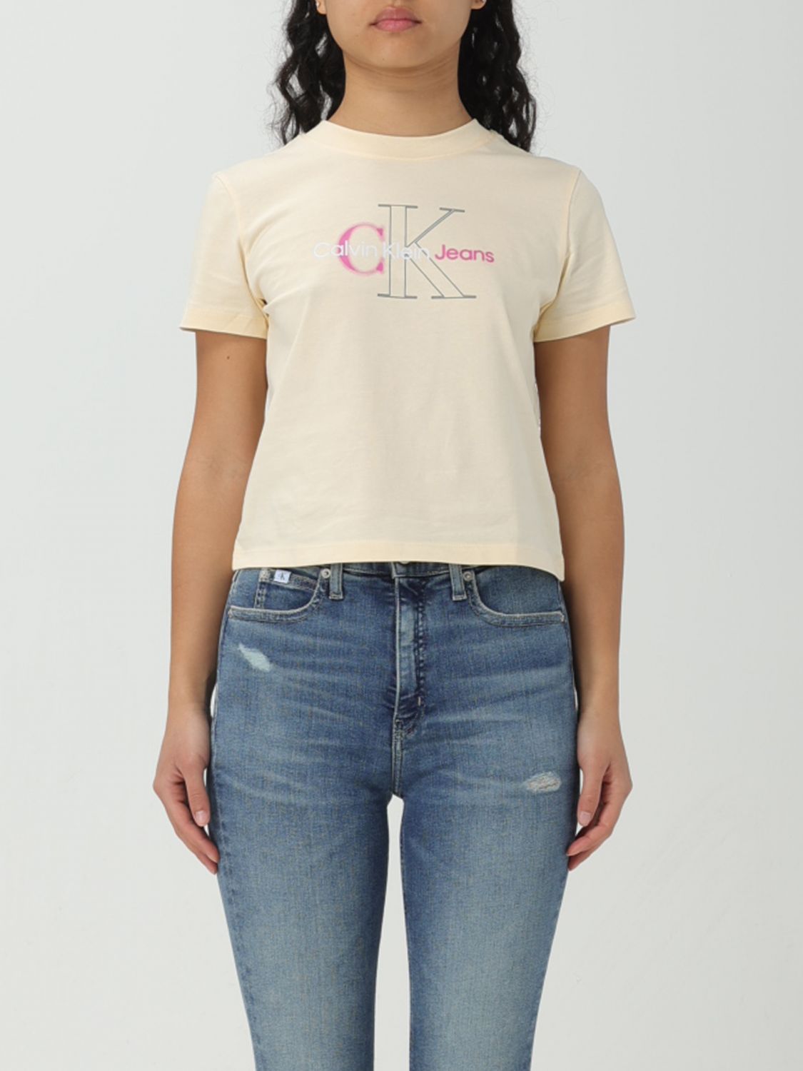 Ck Jeans T-Shirt CK JEANS Woman colour Cream