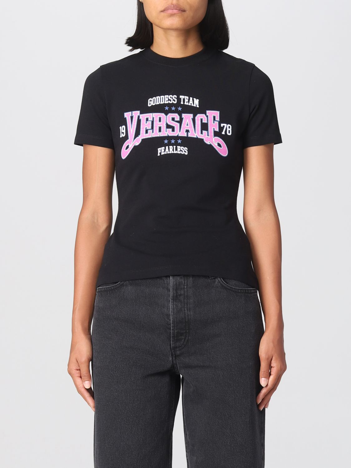 Versace T-Shirt VERSACE Woman colour Black